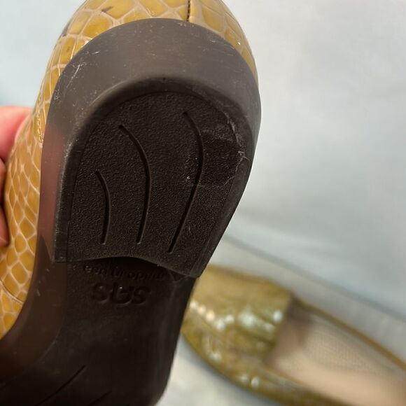 SAS simplify Everyday loafer tan Croc Embossed. 11M - Picture 8 of 10